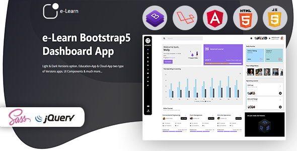 e-Learn - Education Bootstrap5 Admin Template & UI kit