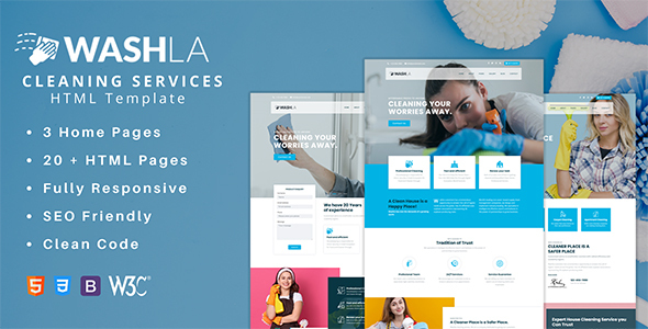 Special Washla - Cleaning Services HTML Template