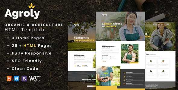 Agroly - OrganicAgriculture - ThemeForest 28501266