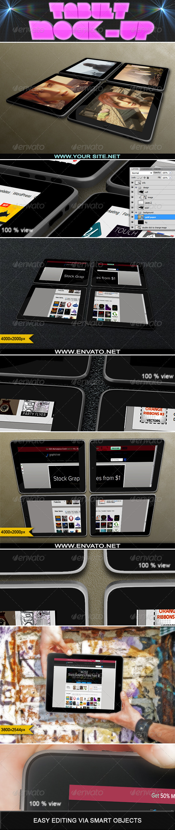 Tablet Mock-up - Mobile Displays