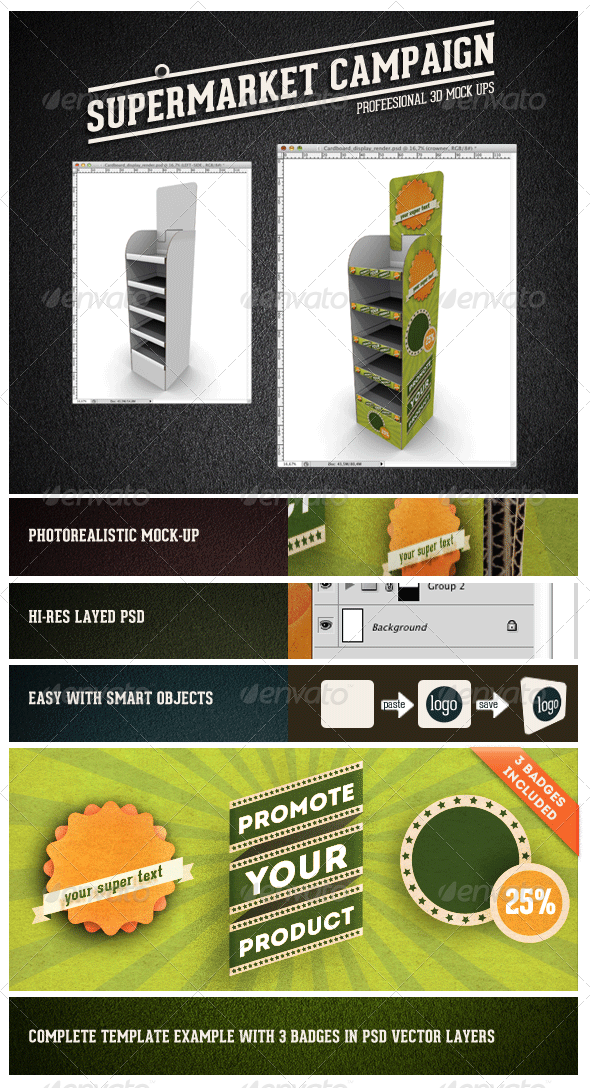 Card Board Display Mock-up - Miscellaneous Displays