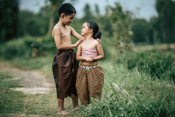 Thai traditional outlet dress for kids