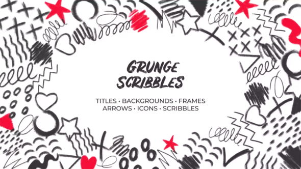 Grunge Scribbles. Hand - VideoHive 32553670
