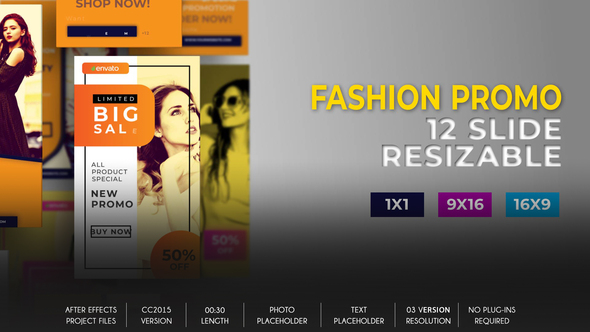 Fashion Promo Social B77 Product Promo template preview