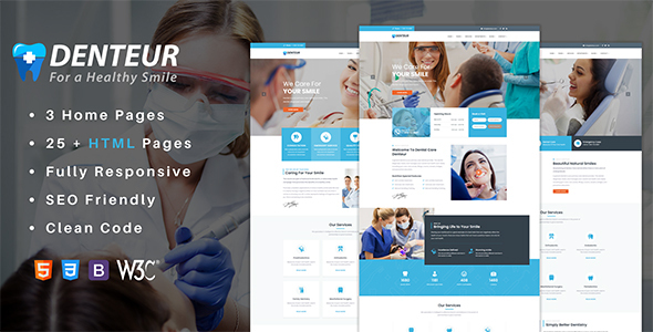 Denteur - Responsive - ThemeForest 24663369