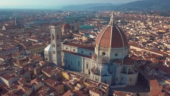 Aerial view of Cathedral Santa Maria del Fiore