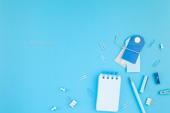 Workspace desk styled design office supplies Stock Photo by nzooo ...