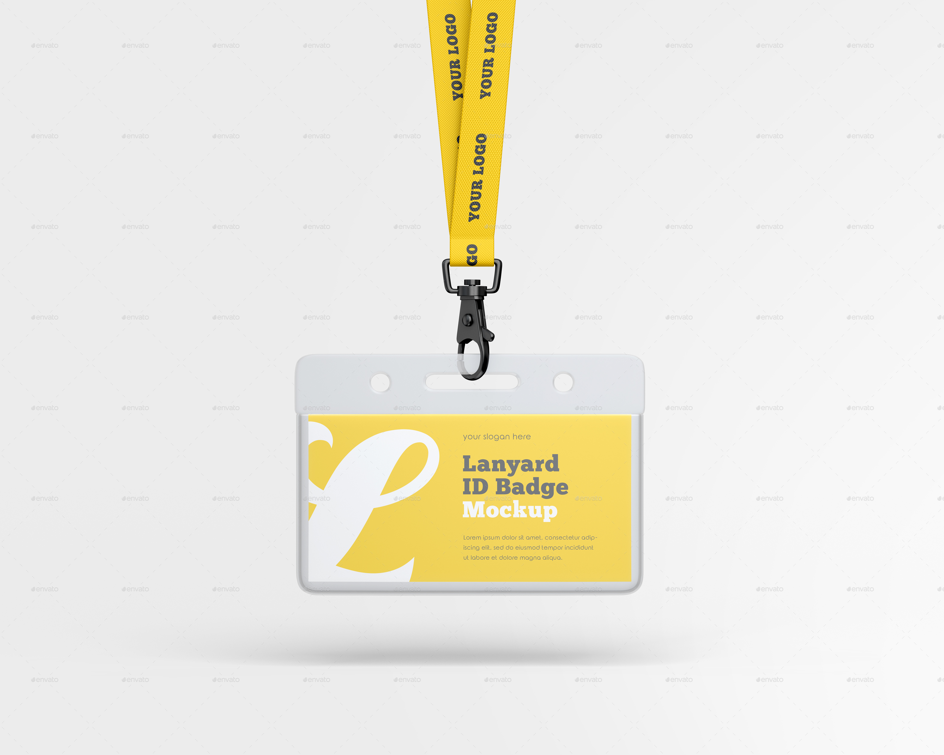 Lanyard ID Badge Mockup Set, Graphics GraphicRiver