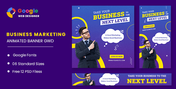 Bussiess Marketing Animated Banner GWD