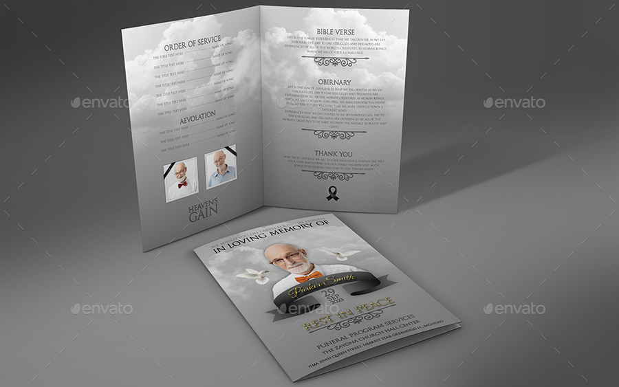 Download Memorial And Funeral Program Bundle Template By Owpictures Graphicriver