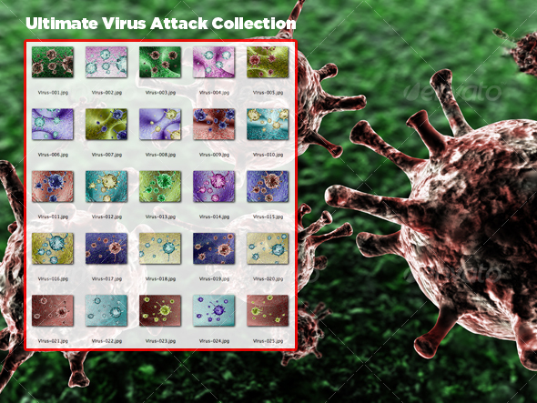 Ultimate Virus Attack Collection - Abstract 3D Renders
