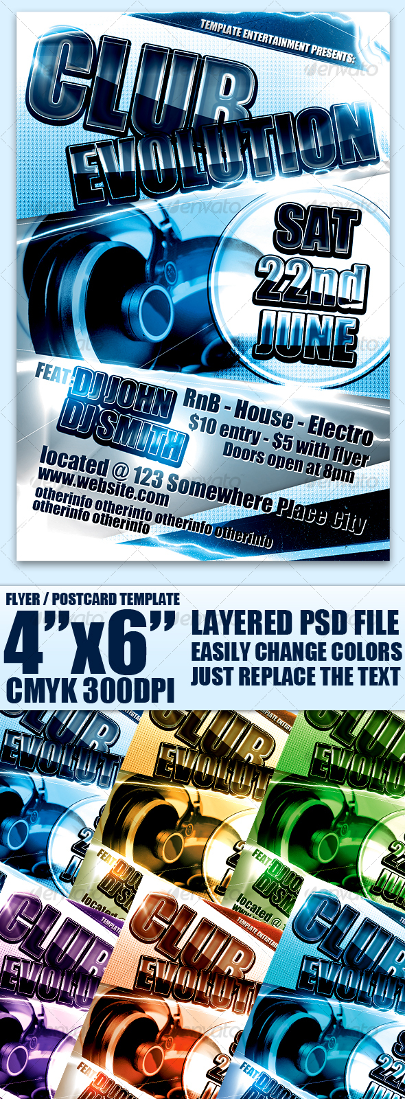 Modern Flyer Template - Clubs & Parties Events
