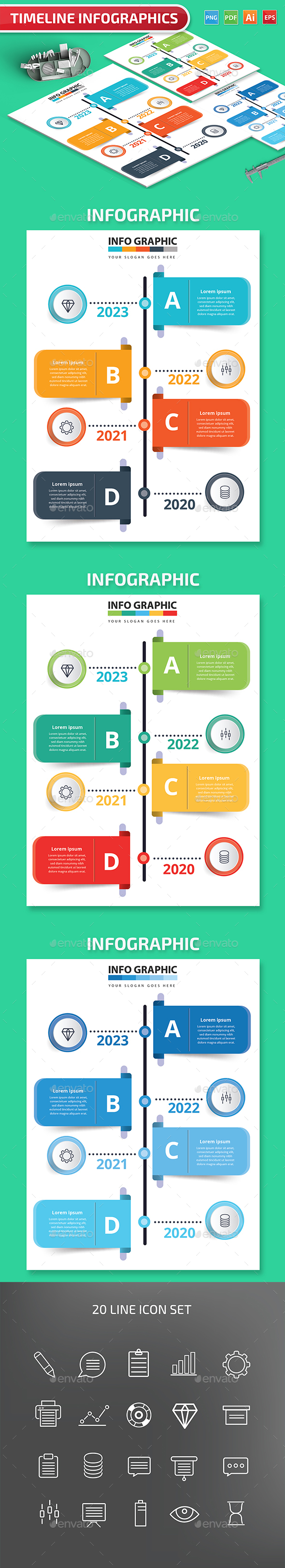 Timeline Infographics design