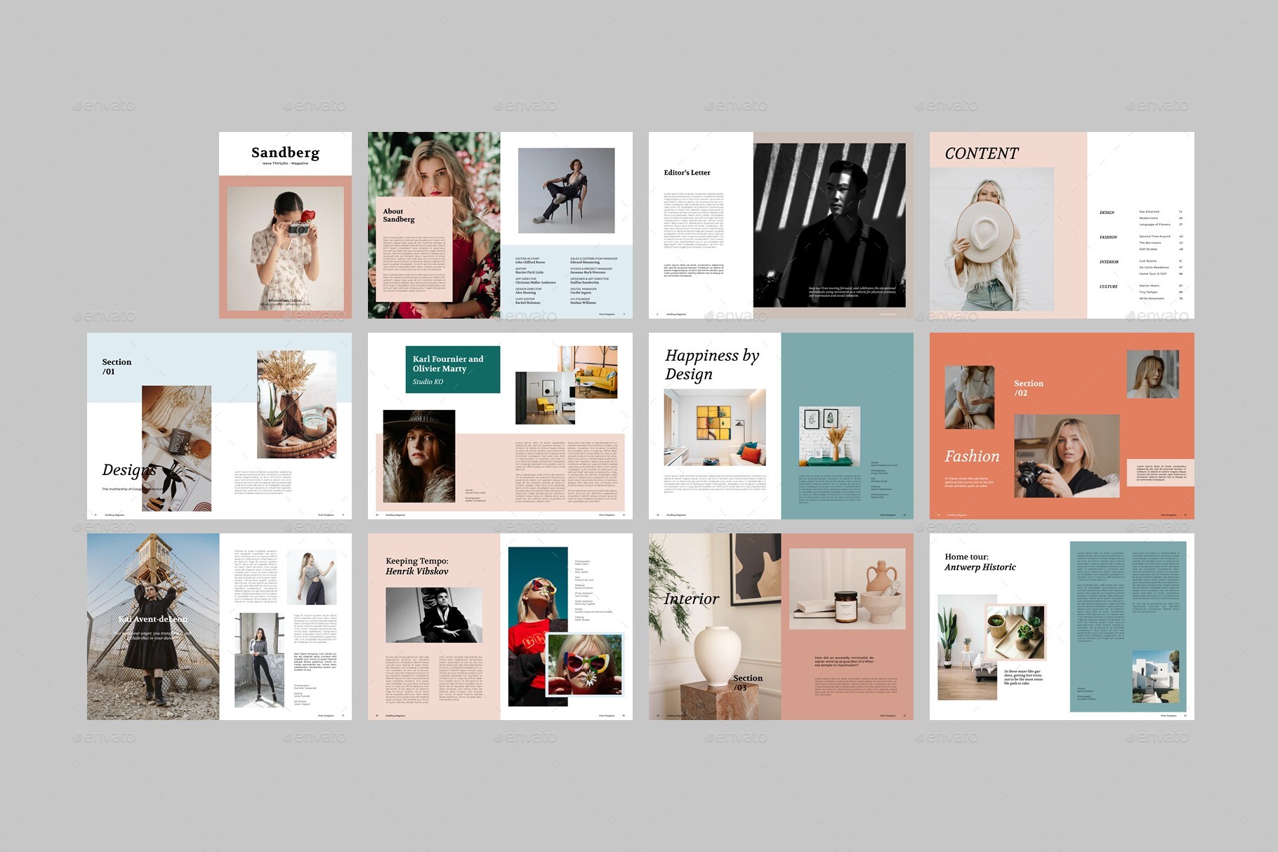 Multipurpose Magazine Template by BervisualStd | GraphicRiver
