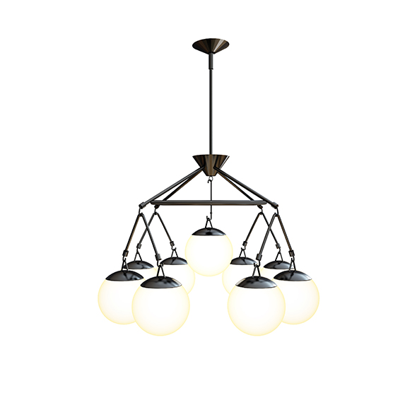 Hooked globe chandelier - 3Docean 32580599