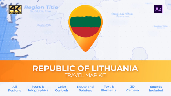 Lithuania Map - Republic of Lithuania Travel Map