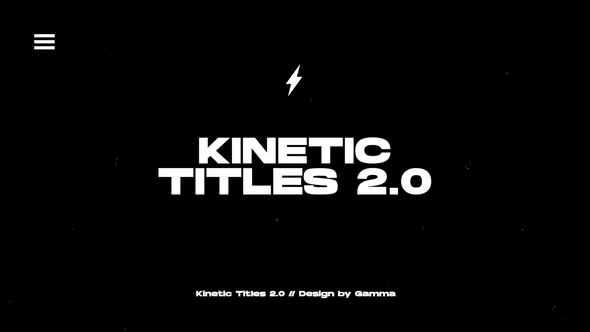 Kinetic Titles 2.0 | After Effects