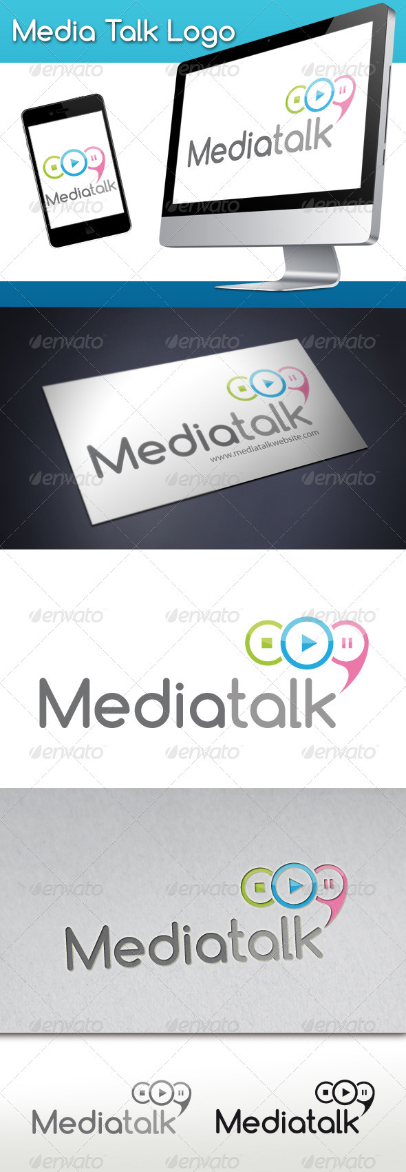 Media Talk Logo - Objects Logo Templates