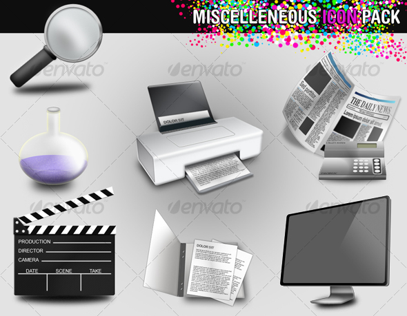 Miscellaneous icon pack - Objects Icons