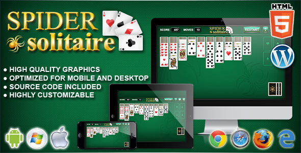 Spider Solitaire - CodeCanyon 10702803