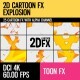 2D Cartoon FX (Explosion Set 14) - VideoHive Item for Sale