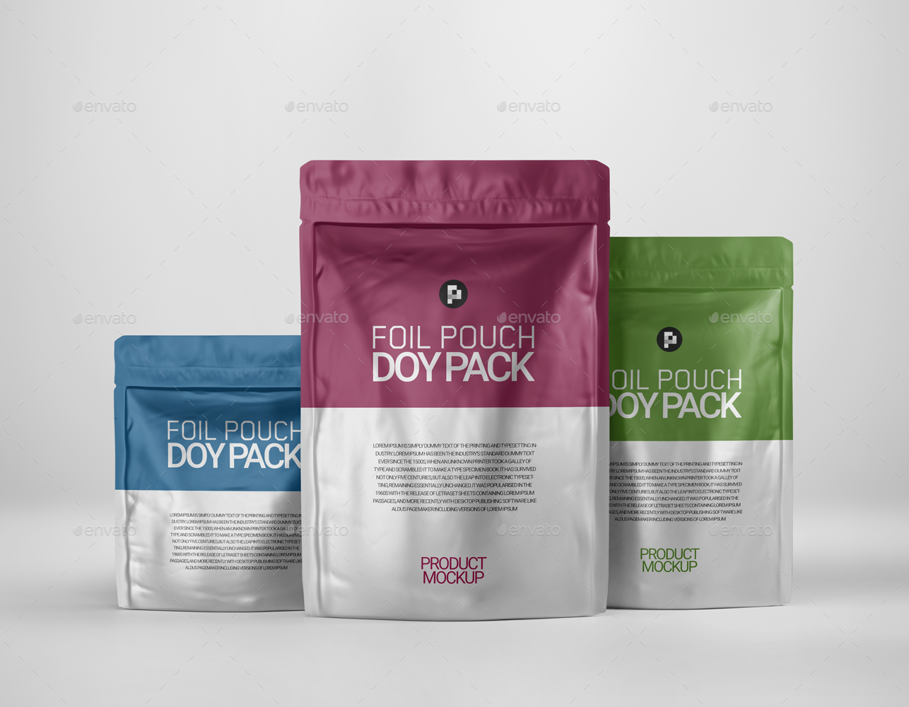 Download Foil Pouch Doypack Mockup By Pixelica21 Graphicriver