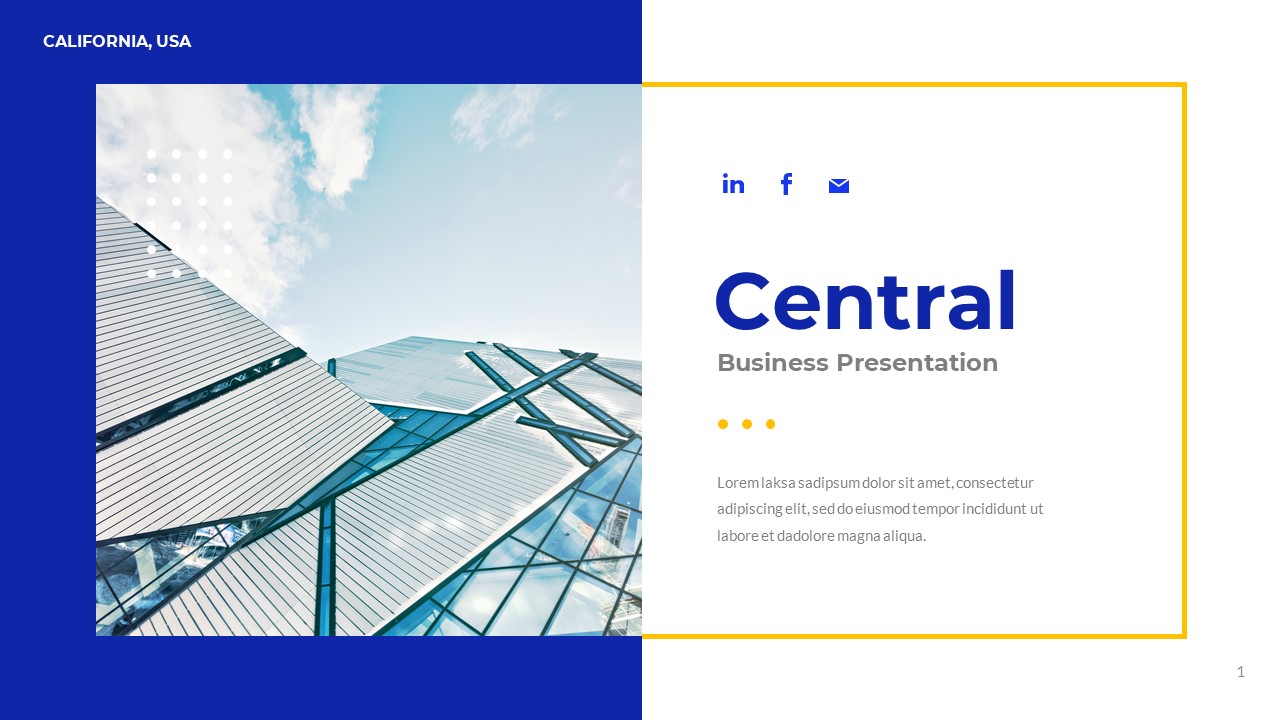 Central - Multipurpose Business Presentation Powerpoint Template ...