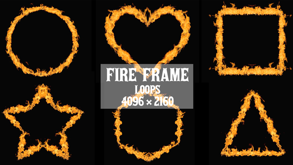 Fire Frames Vj Loops Background Pack