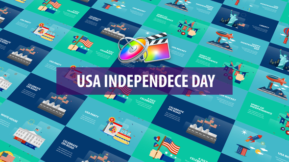 USA Independence Day Animation | Apple Motion & FCPX