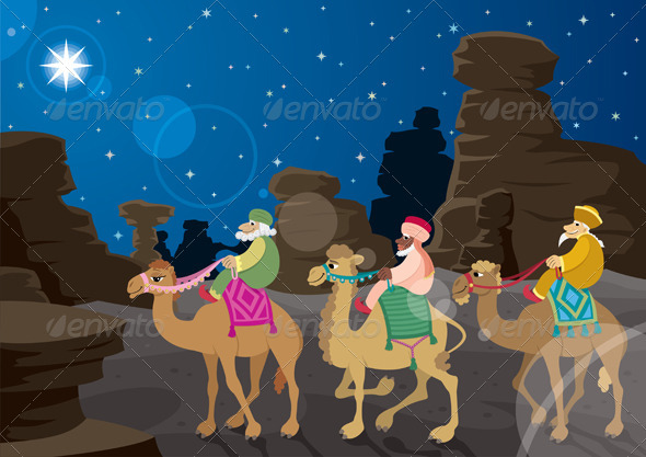 Three Wise Men - Christmas Seasons/Holidays