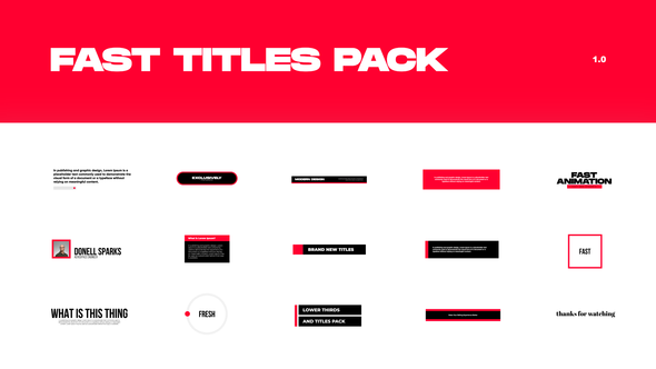 Fast Titles Pack