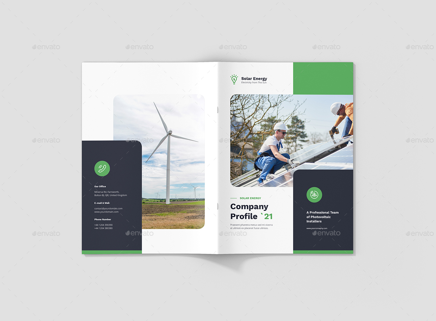 Solar Energy – Company Profile, Print Templates | GraphicRiver