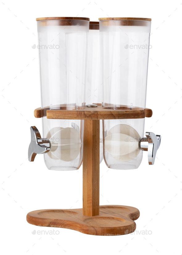 Catering dispenser for corn flakes or bulk products isolated on white