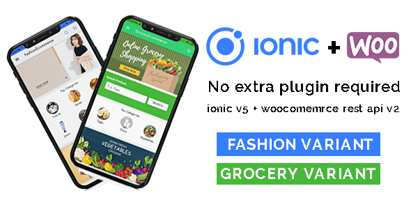 Ionic 5 woocommerce b2c mobile application