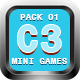 Mini Games Collection 01 Construct 3 C3P HTML5 Customizable and All Platforms Supported
