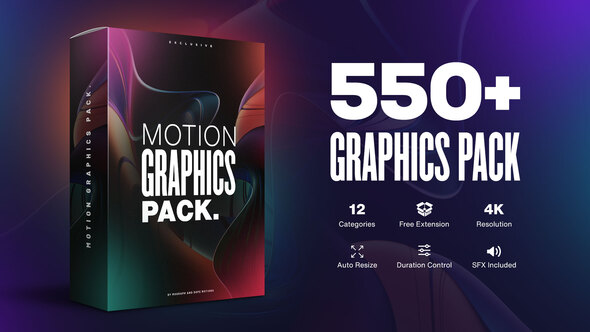 Motion Graphics Pack // 550+ Animations Pack