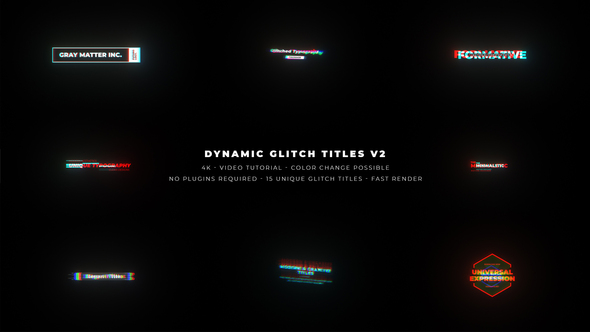 Dynamic Glitch Titles V2