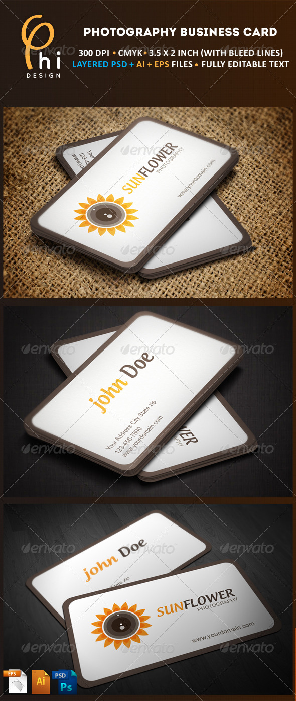Photography Business Card - Industry Specific Business Cards