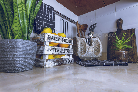 Stylish Kitchen Design - Stock Photo - Images