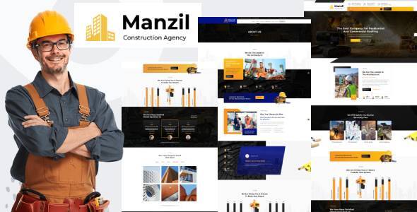 Manzil - Construction and Building  HubSpot Theme