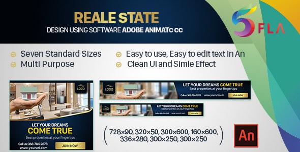 Real Estate HTML5 Ad (Animate CC)