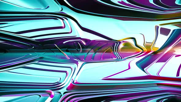 Abstract Colorful 3D Shiny Inner Glass Texture Background Loop