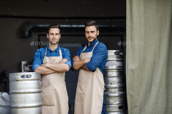 Family small business, production of craft alcohol in factory and work indoor - Stock Photo - Images
