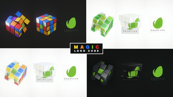 Magic Logo Cube - VideoHive 32611359