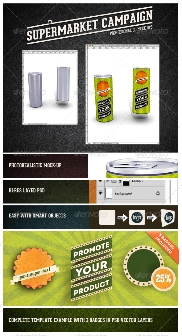 Energy-drink Can Mock-up - Food and Drink Packaging