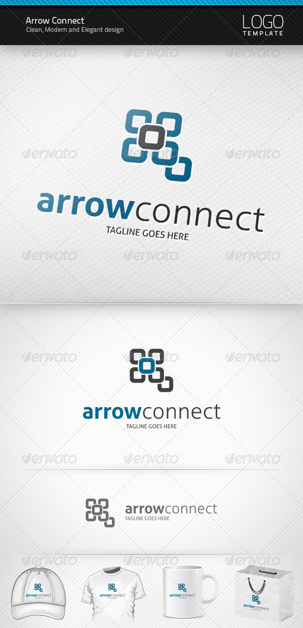 Arrow Connect Logo - Abstract Logo Templates