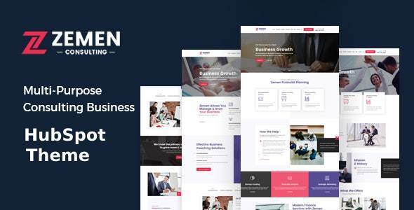 Zemen - Multi-Purpose Consulting Business HubSpot Theme