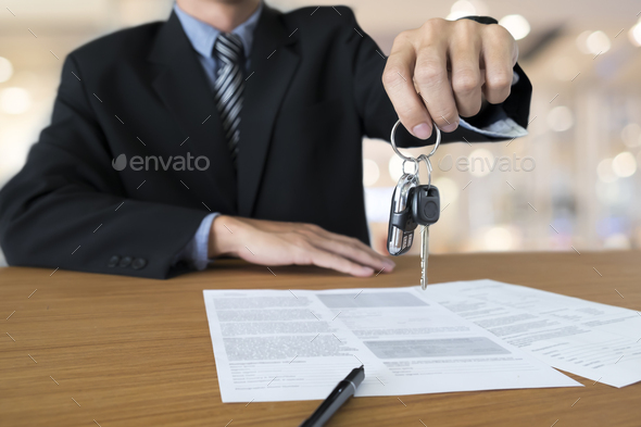 Business concept, car insurance, sell and buy car, car financing.