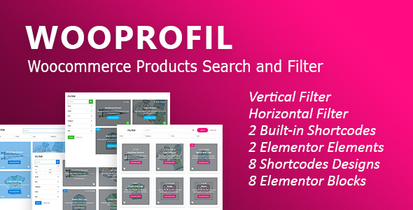 Wooprofil: Woocommerce Products Search and Filter WordPress Plugin
