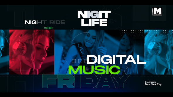 Digital Music Party - VideoHive 32658484